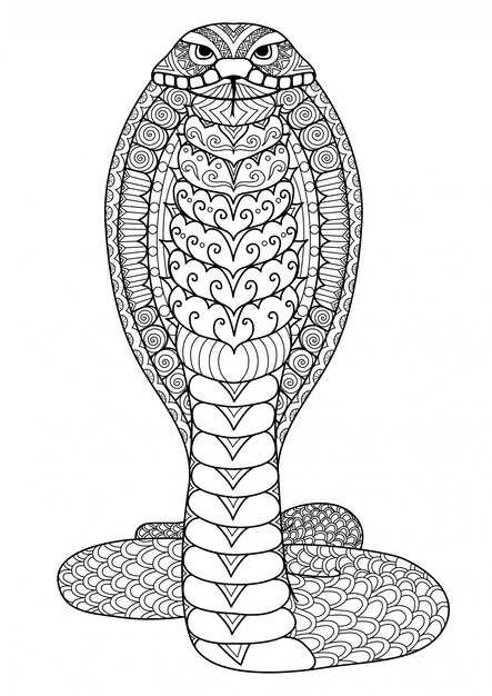 snake coloring pages printable