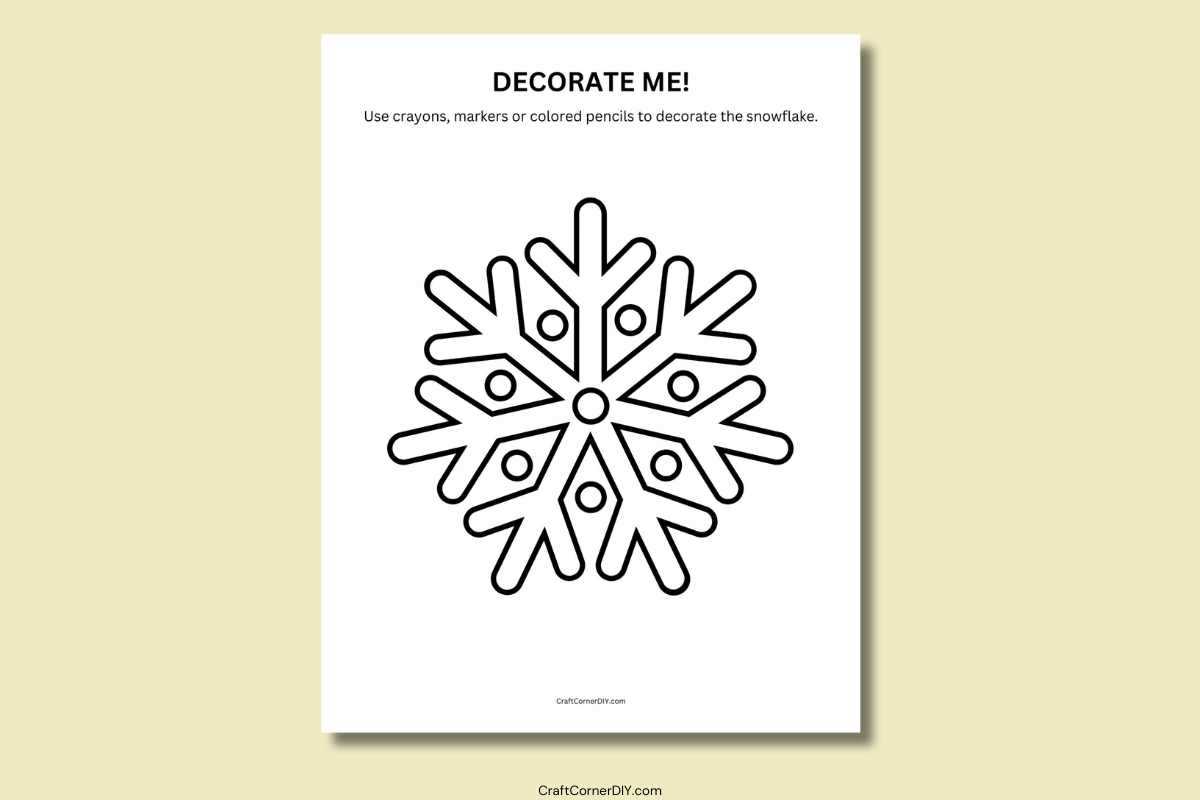 snowflakes printable coloring pages
