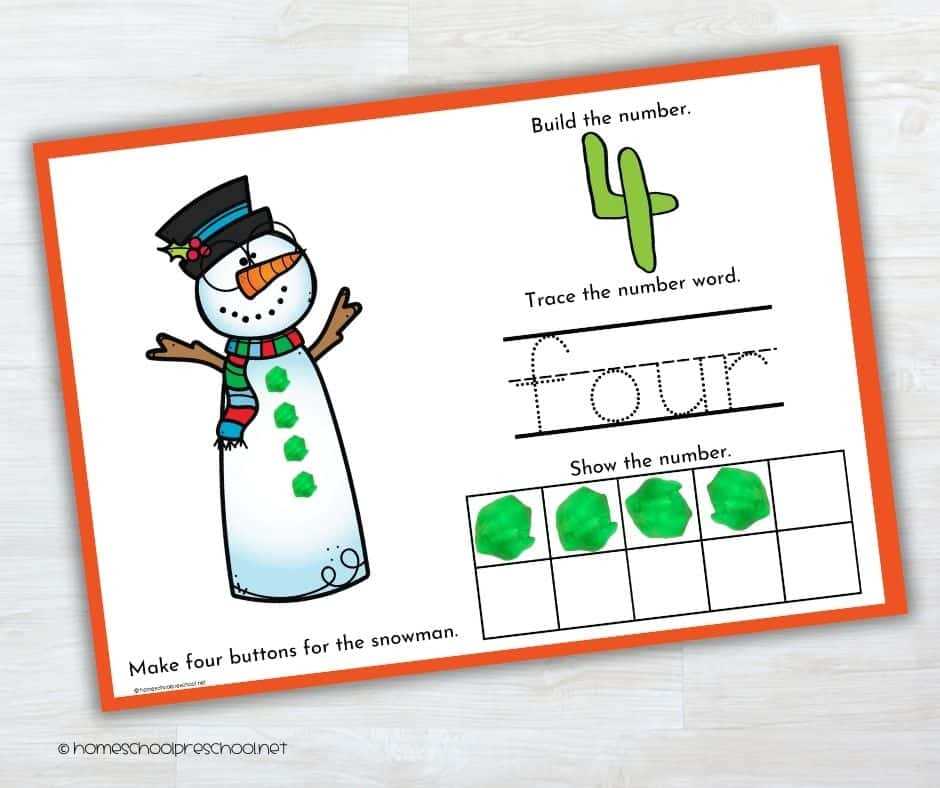 snowman buttons printable