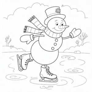 snowman coloring sheets printable