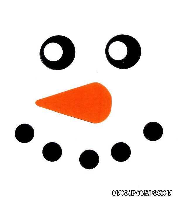 snowman face printable