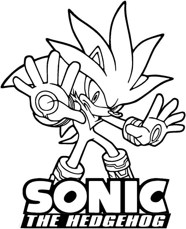 sonic coloring printable