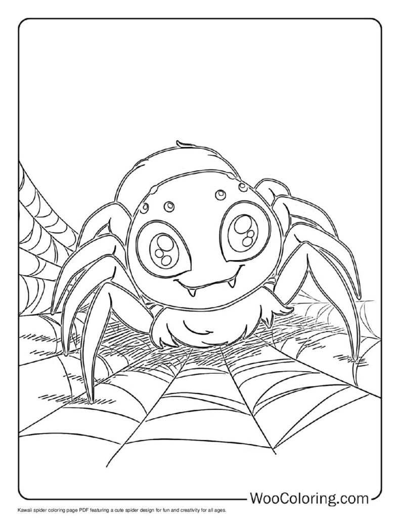 spider coloring pages printable