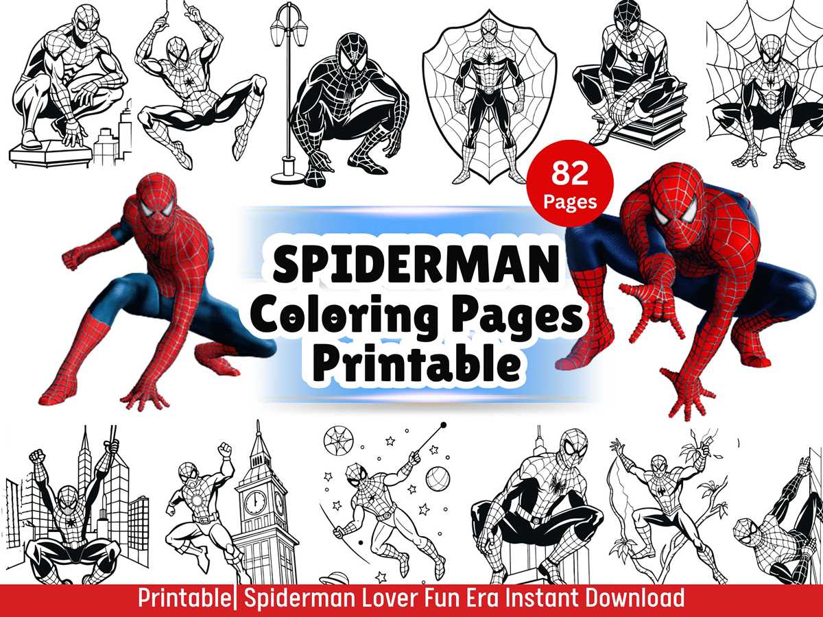 spider man printable coloring page