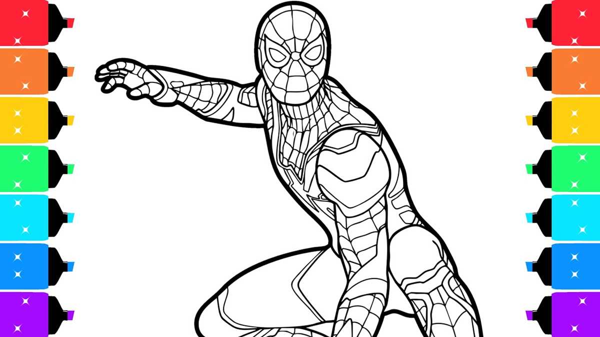 spider man printable coloring page