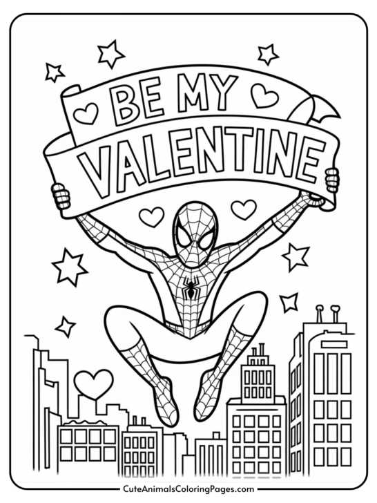 spiderman drawing printable