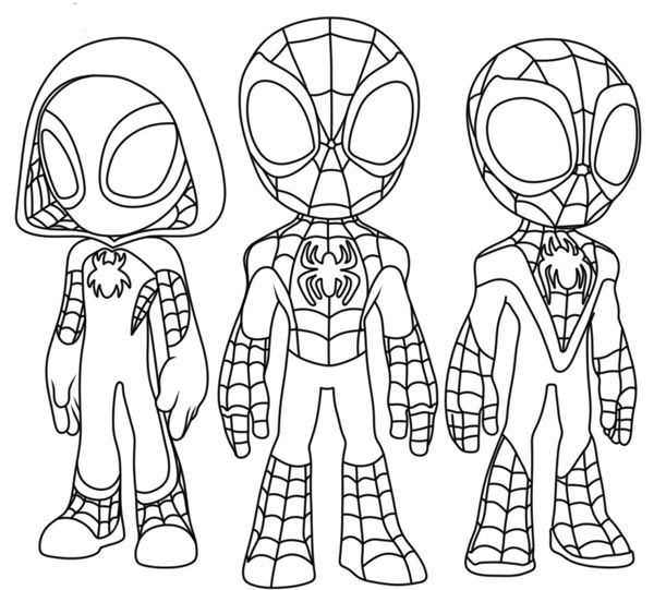 spiderman drawing printable