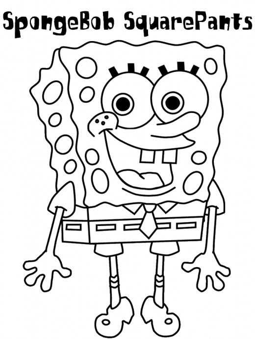 spongebob coloring pages free printable