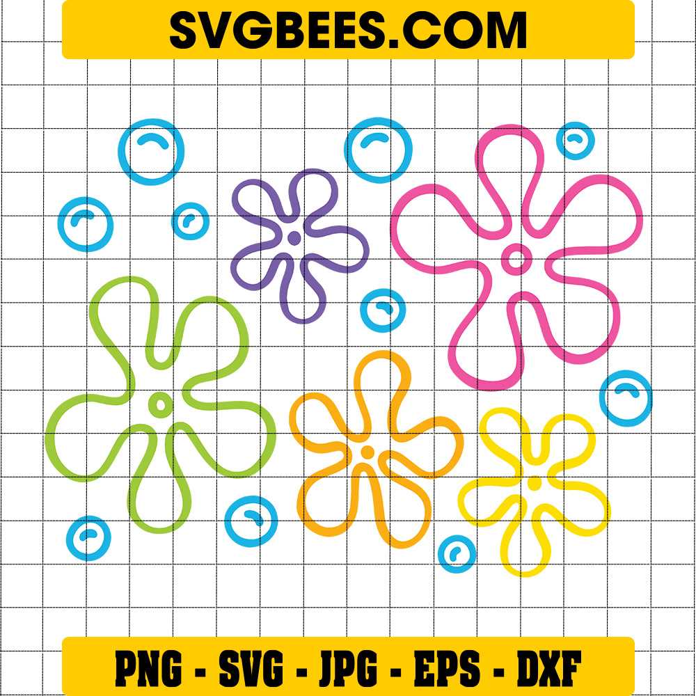spongebob flowers printable