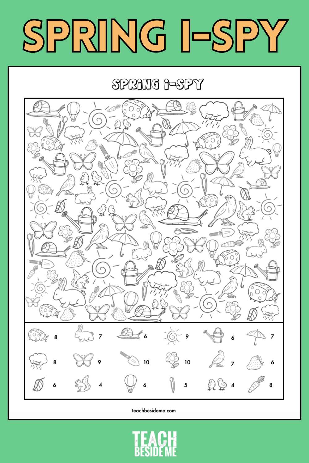 spring printable worksheets