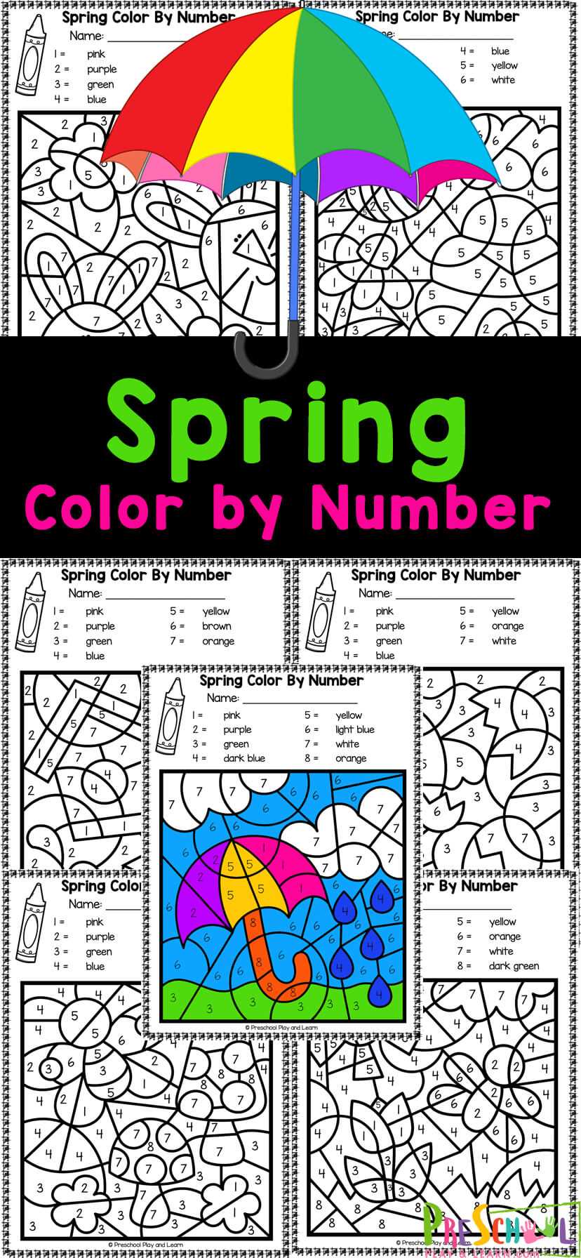 spring printable worksheets