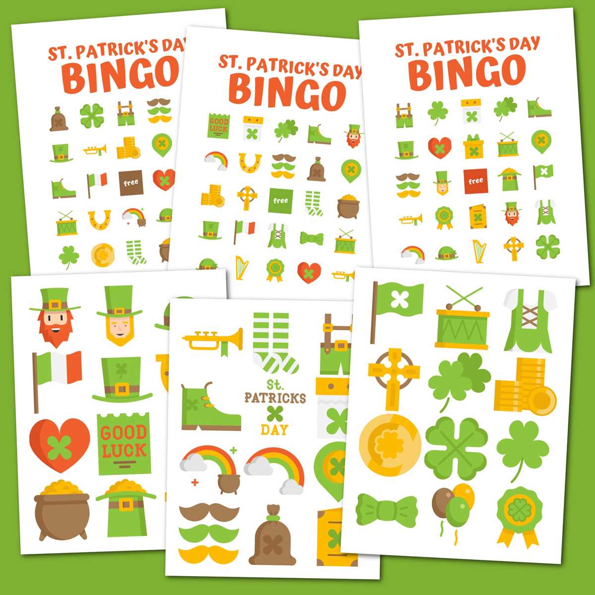 st patricks day bingo free printable