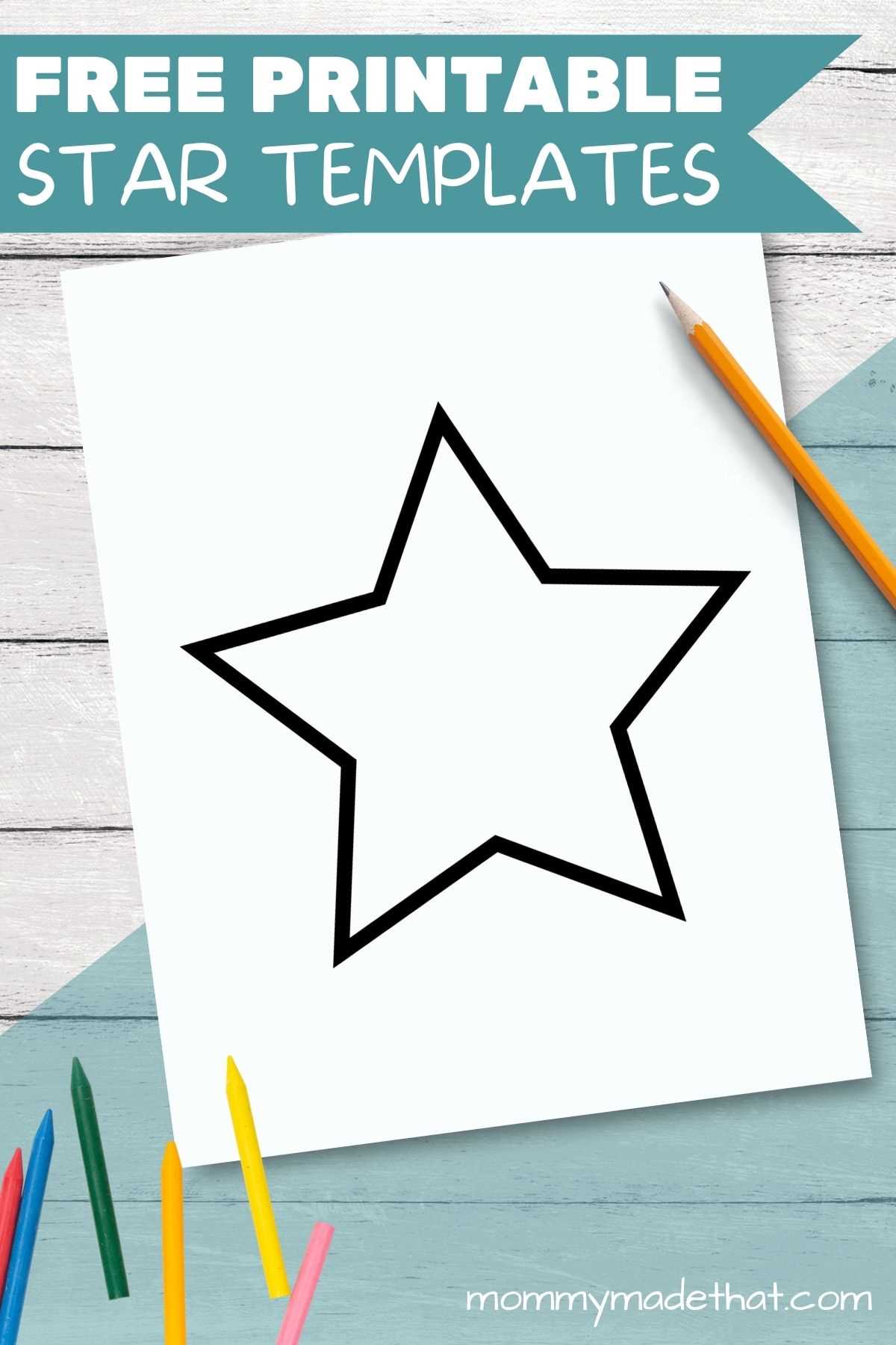 star template printable