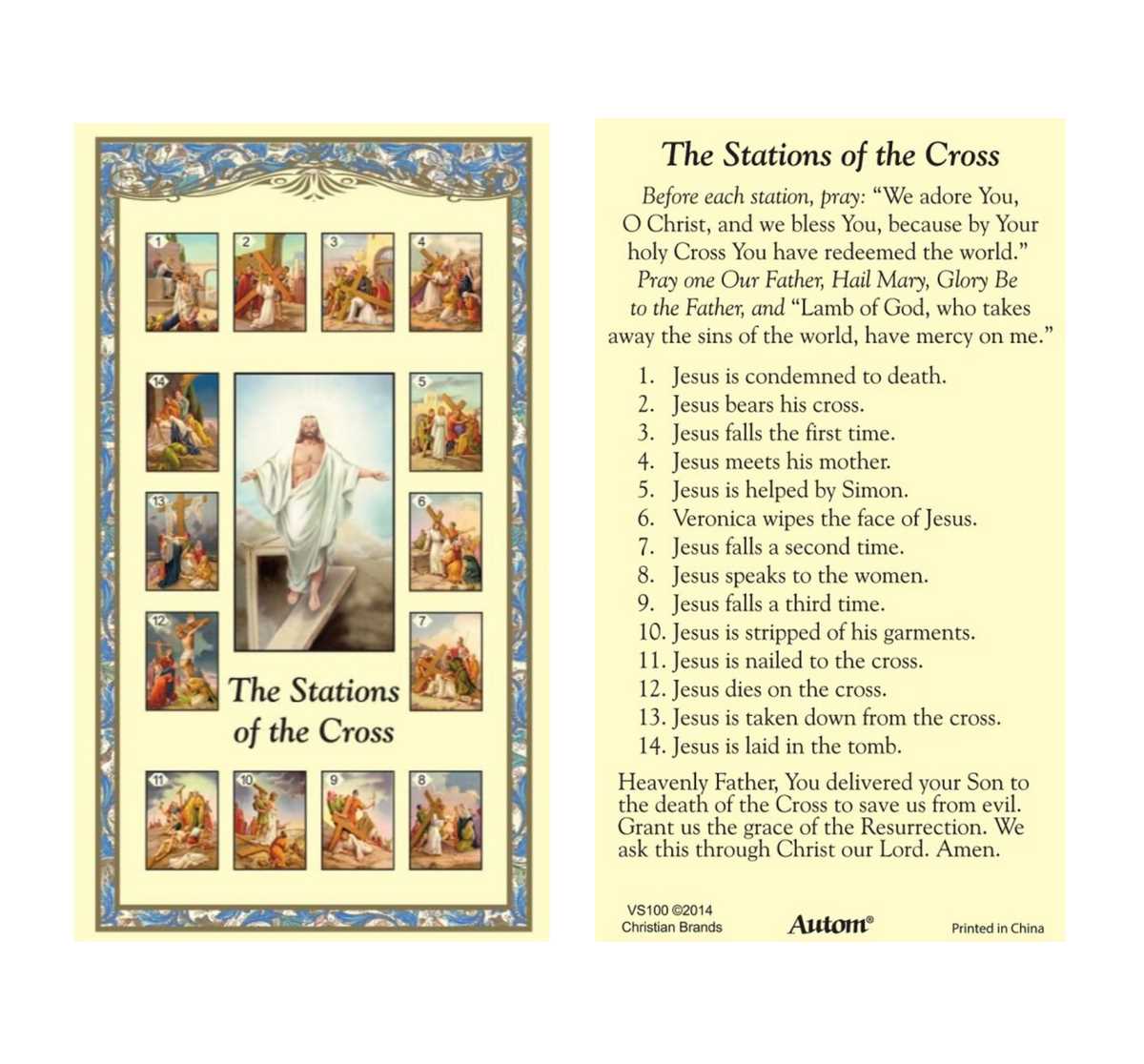 stations of the cross prayers printable