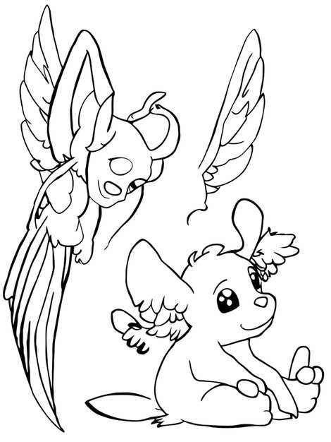 stitch and angel coloring pages printable