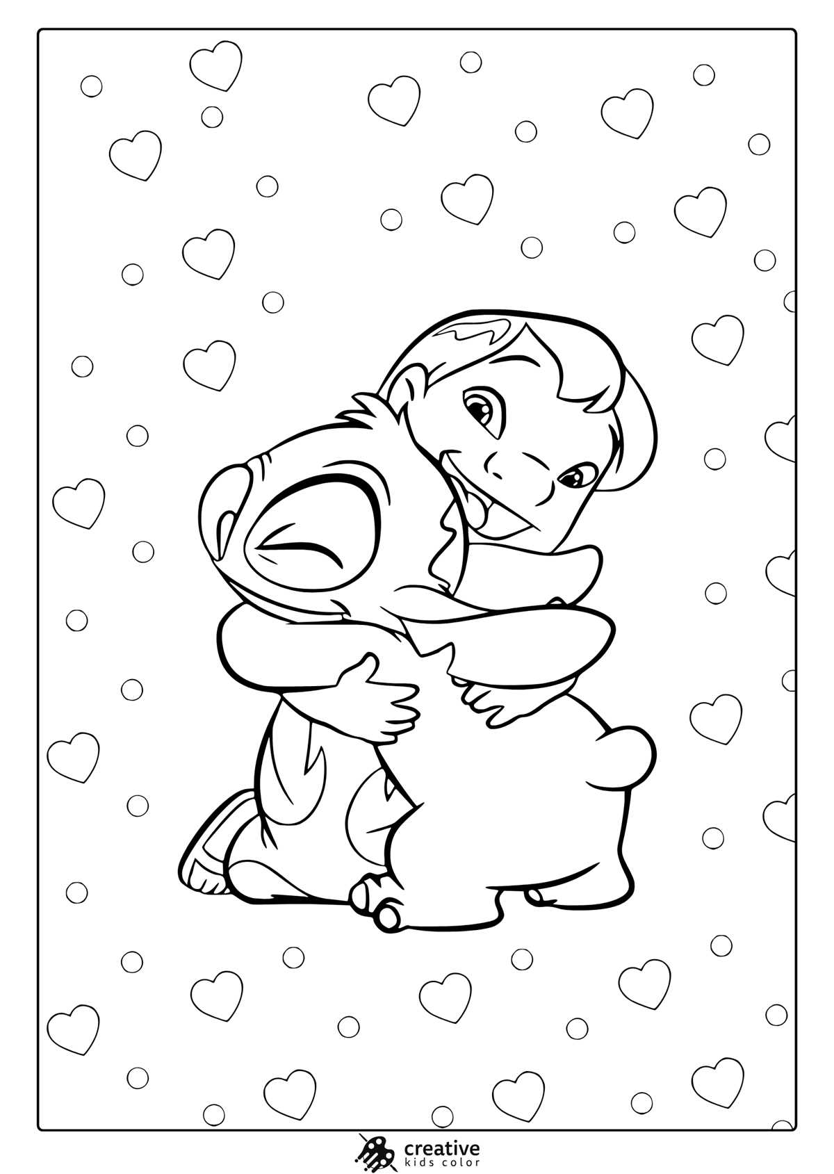 stitch printable coloring pages