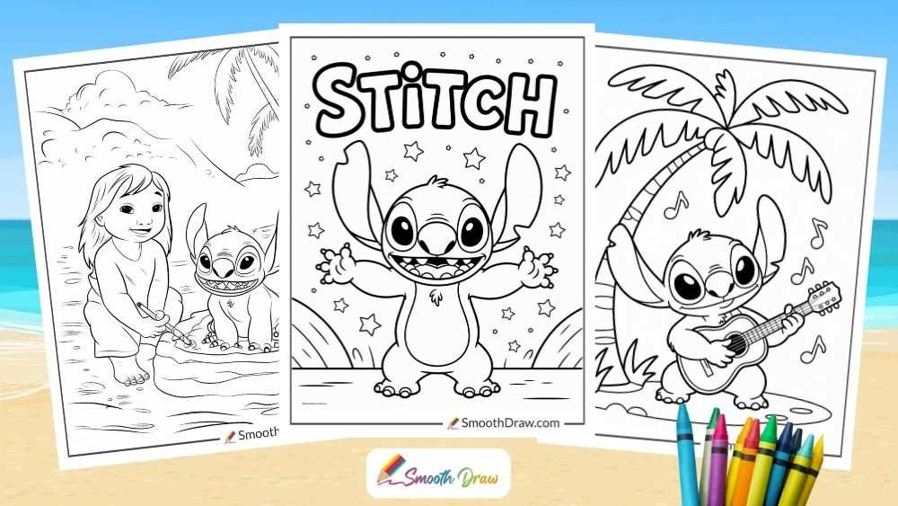 stitch printable coloring pages