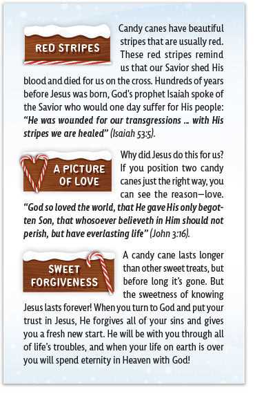 story of the candy cane christian printable