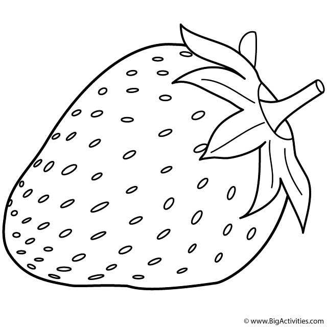 strawberry coloring pages printable