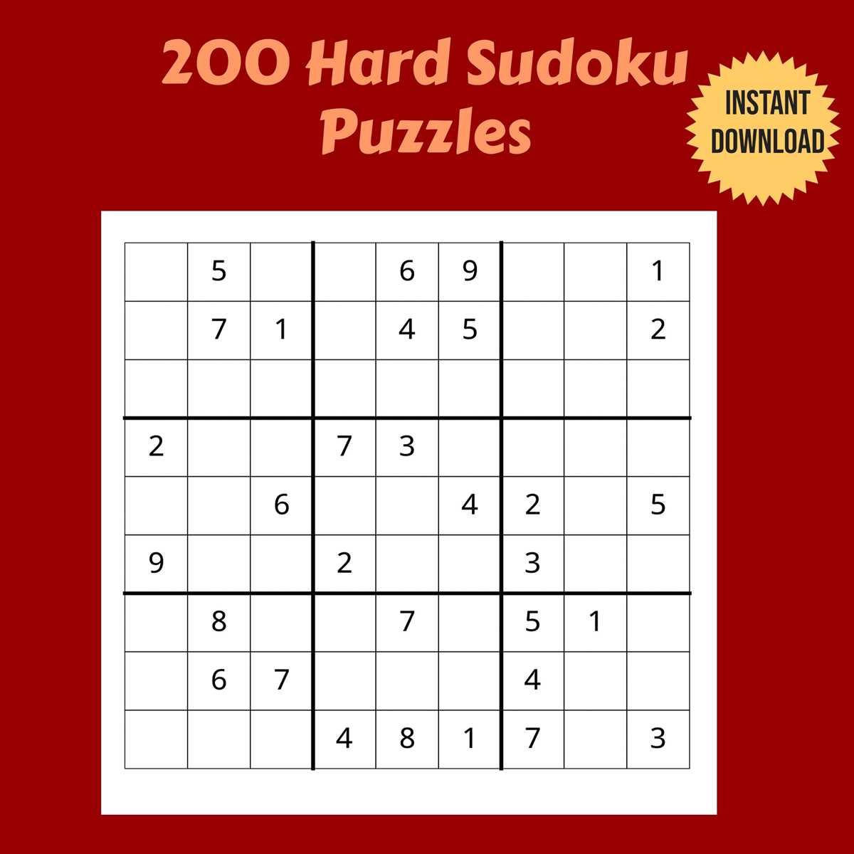 sudoku printable hard