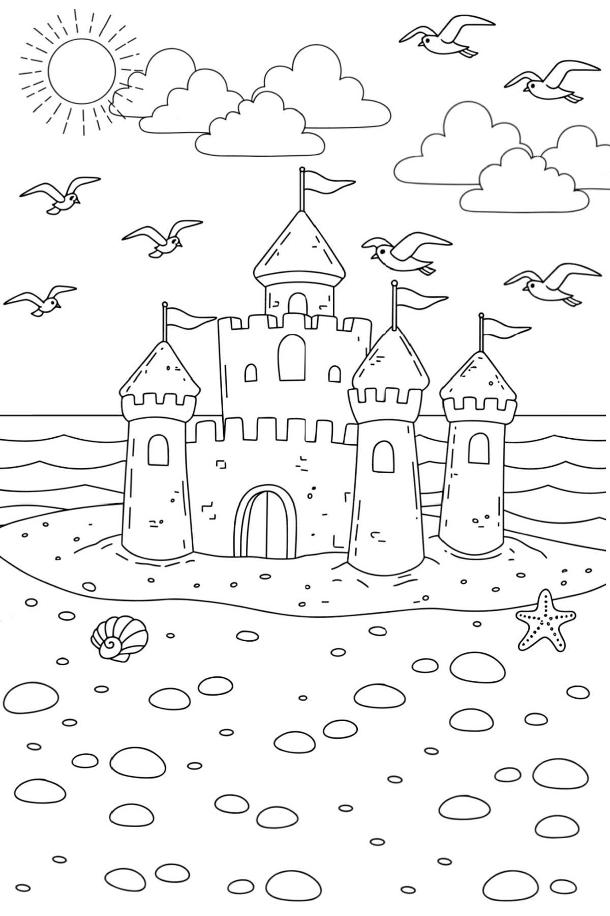 summer coloring sheet printable