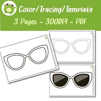 sunglasses template free printable