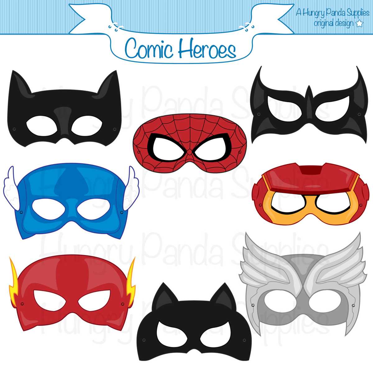 superhero masks printable