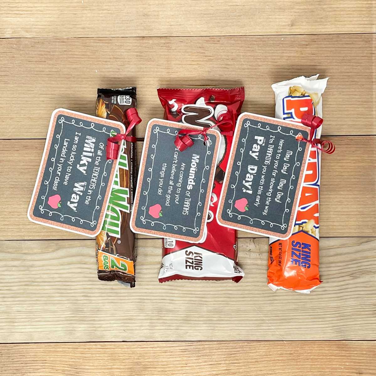 teacher appreciation candy printables