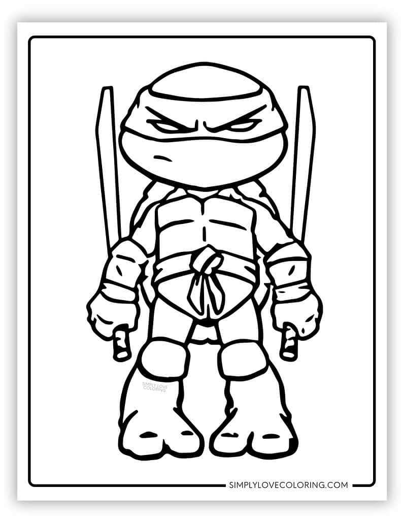 teenage mutant ninja turtles coloring pages printable