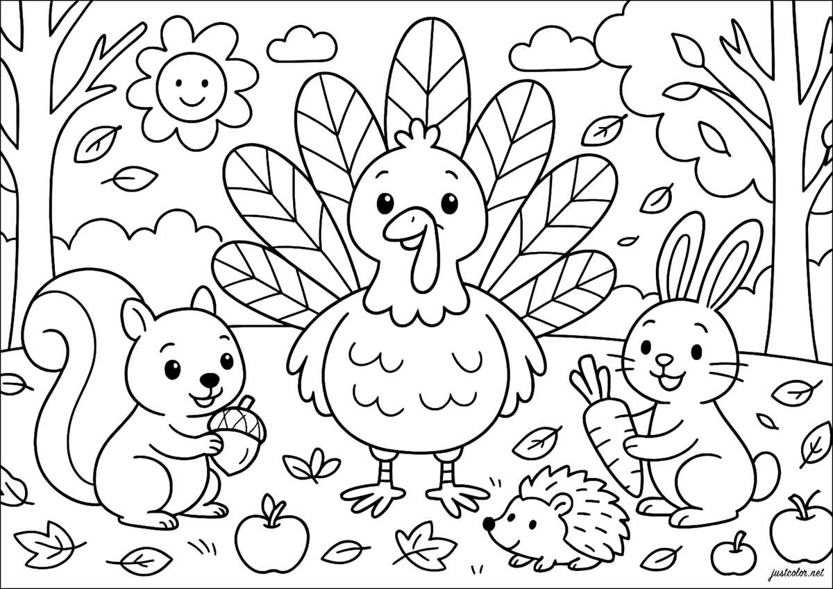 thanksgiving coloring pictures printable