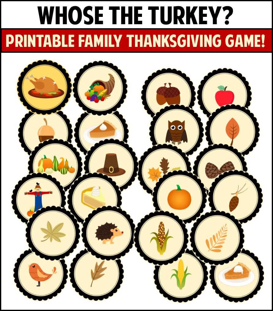 thanksgiving games printable free