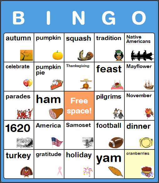 thanksgiving printable bingo cards