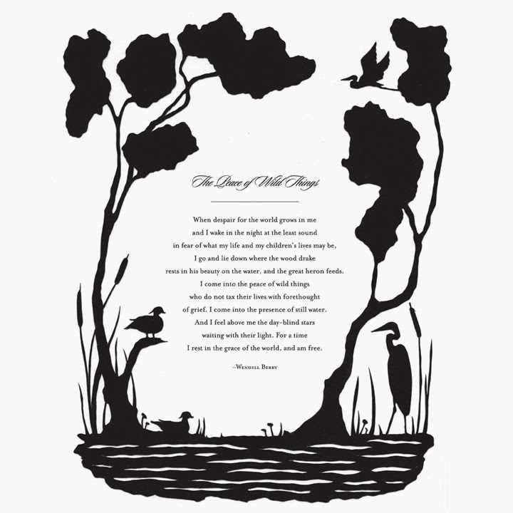 the peace of wild things printable