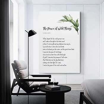 the peace of wild things printable