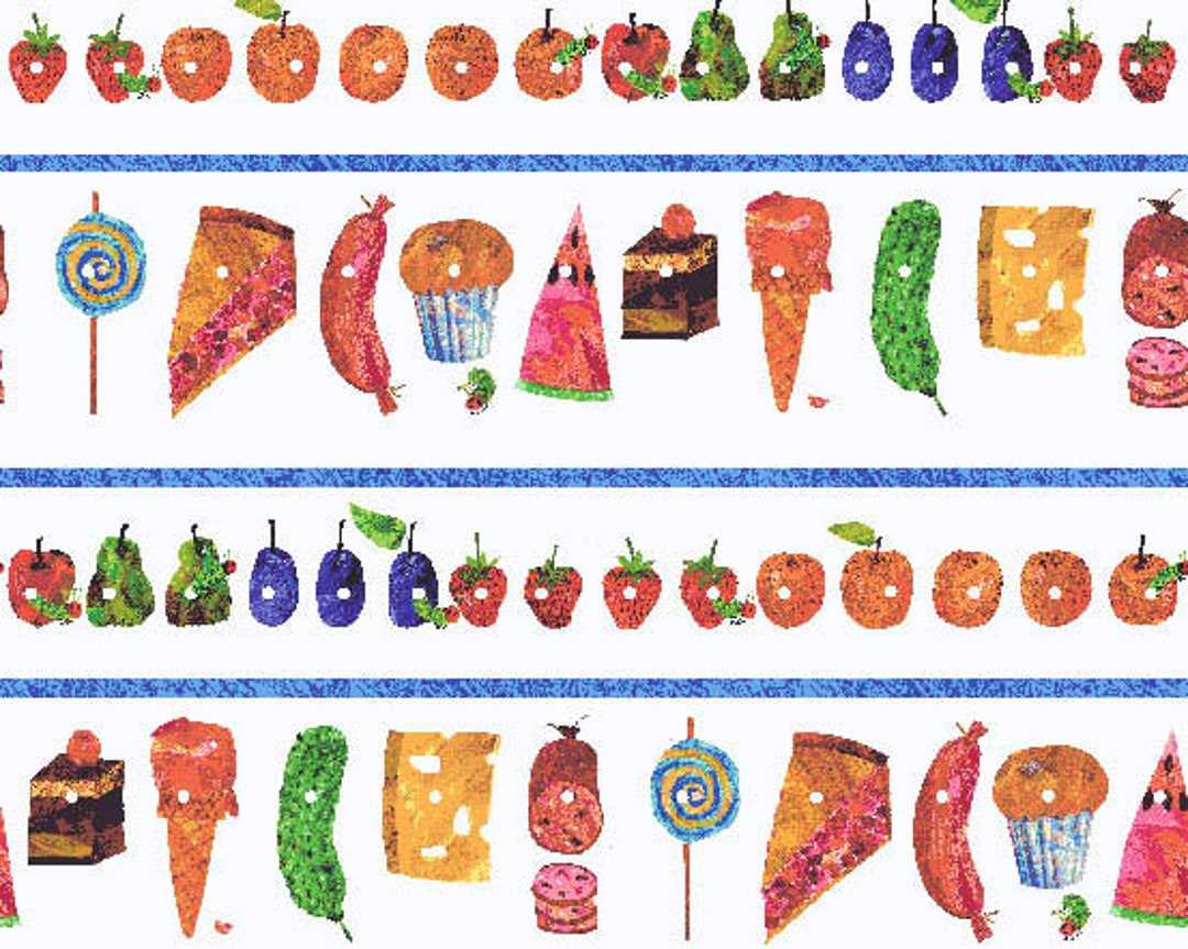 the very hungry caterpillar food printables