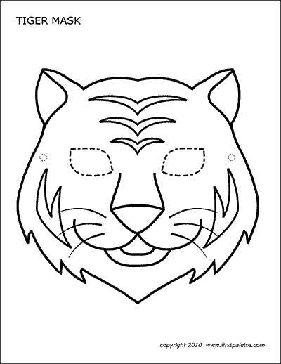 tiger mask printable