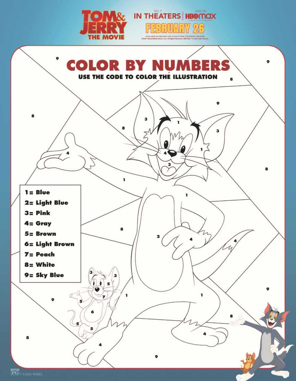 tom and jerry printable coloring pages
