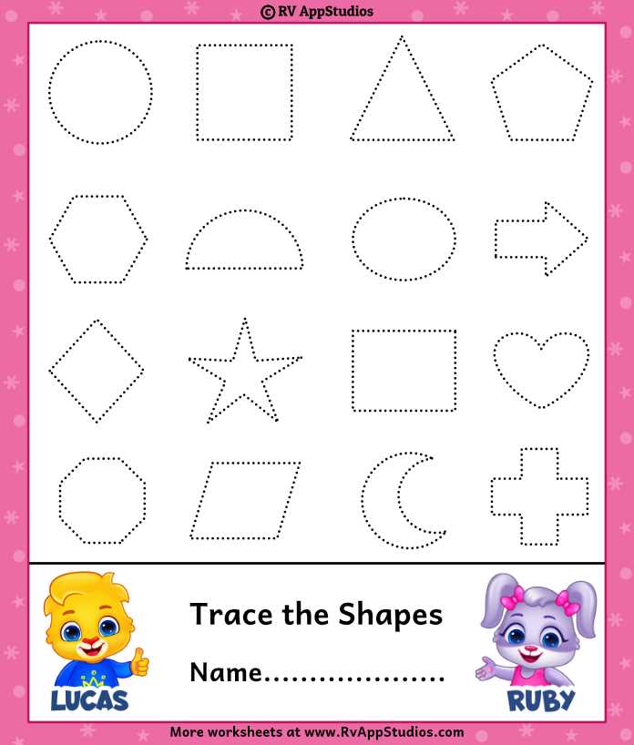 trace shapes printable