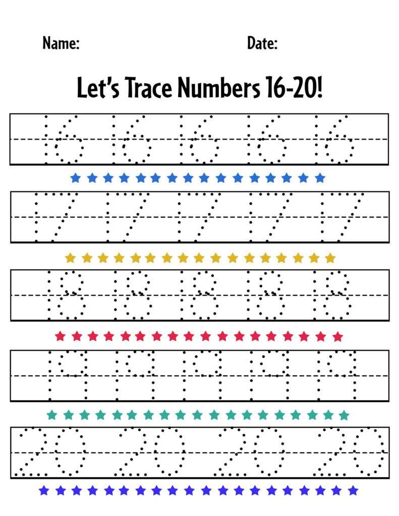 traceable numbers printable