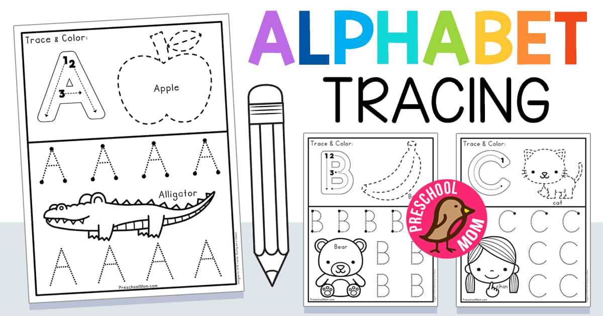 tracing letters for preschool printables