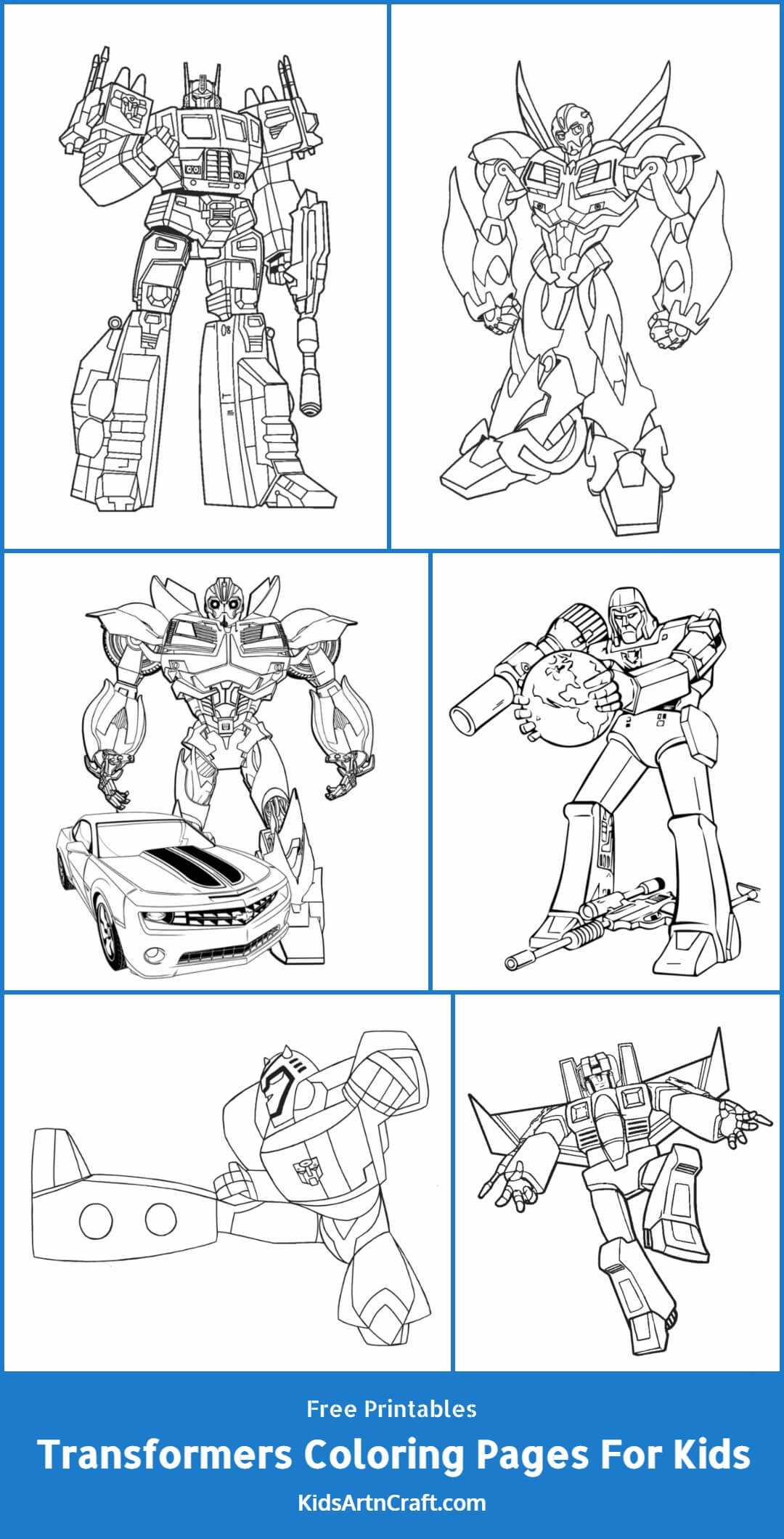 transformers color pages free printable