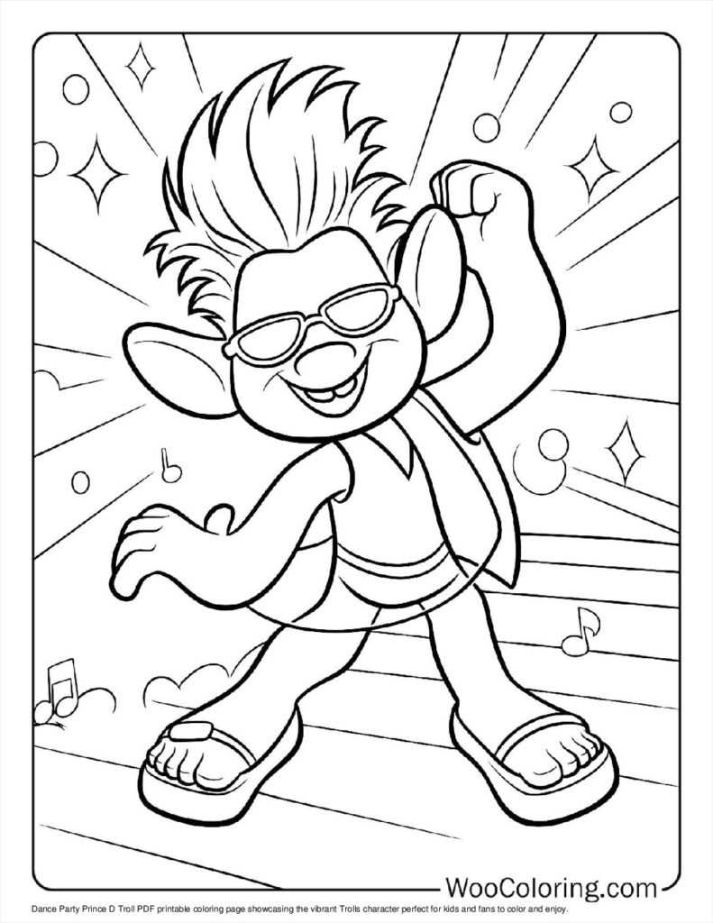 trolls free printable coloring pages