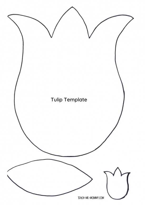tulip template free printable