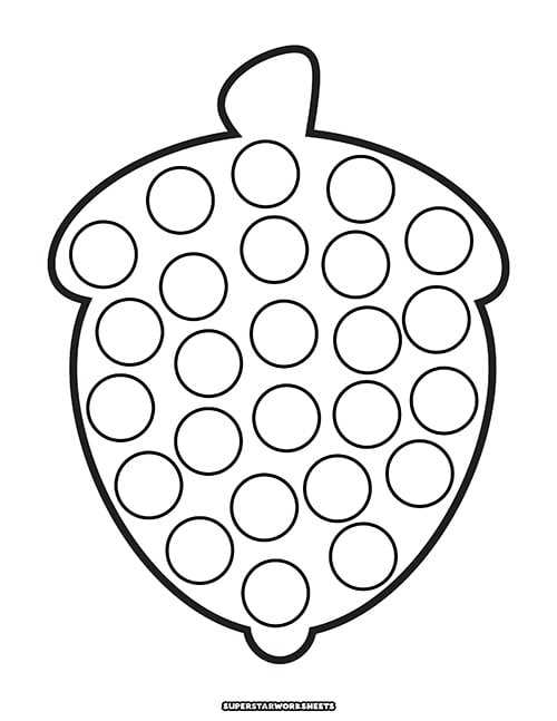 turkey dot marker printable