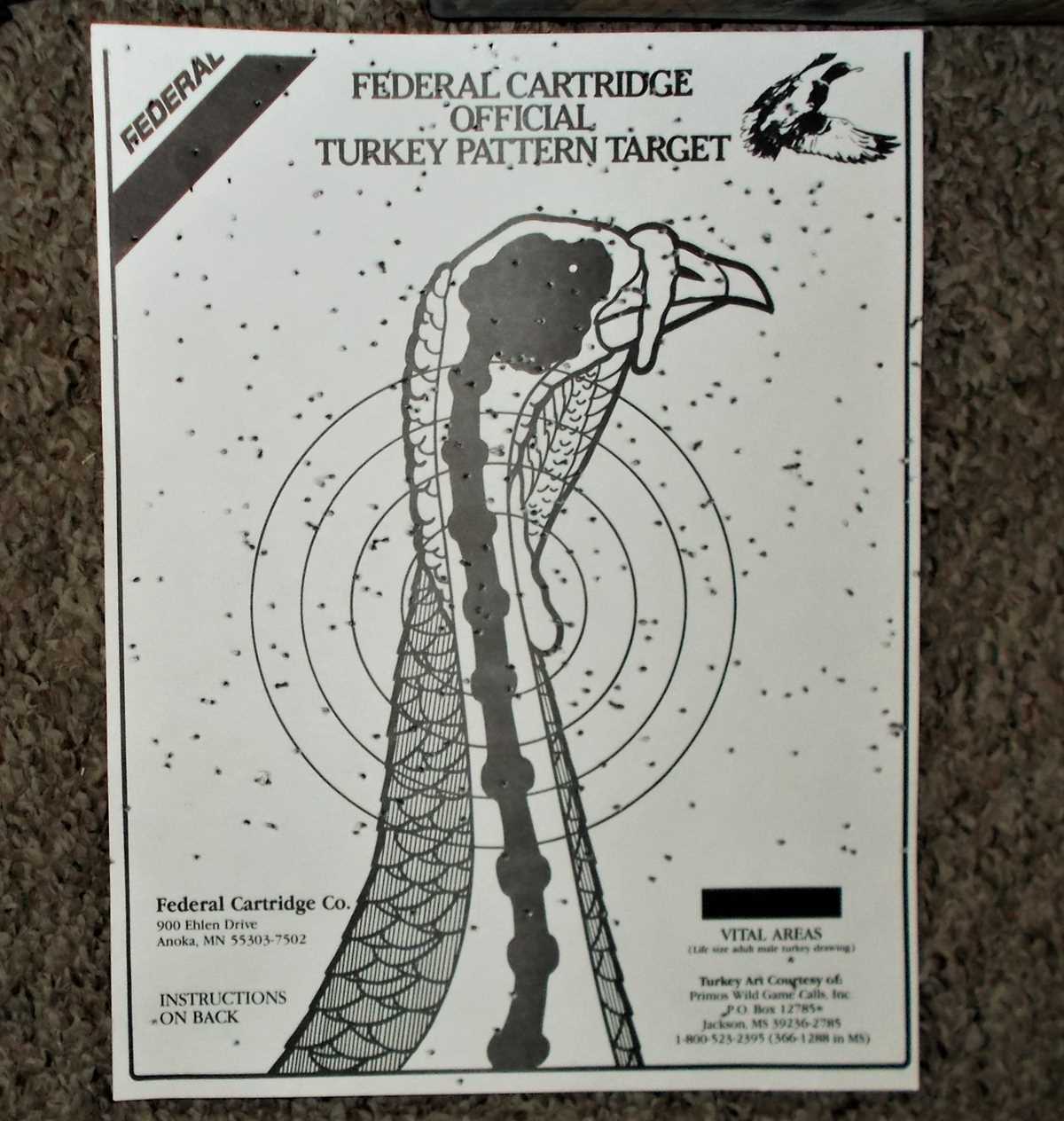 turkey head target printable