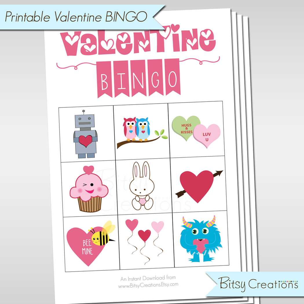 valentine bingo printable