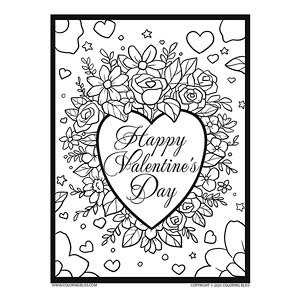 valentines day coloring sheets printable