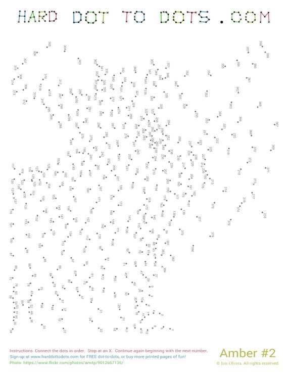 very hard dot to dot printables
