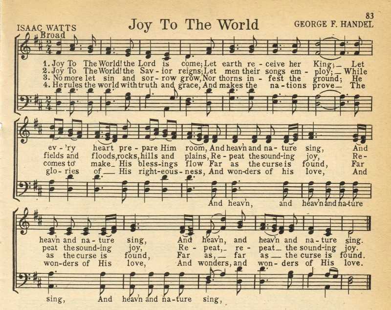 vintage christmas music sheet printable