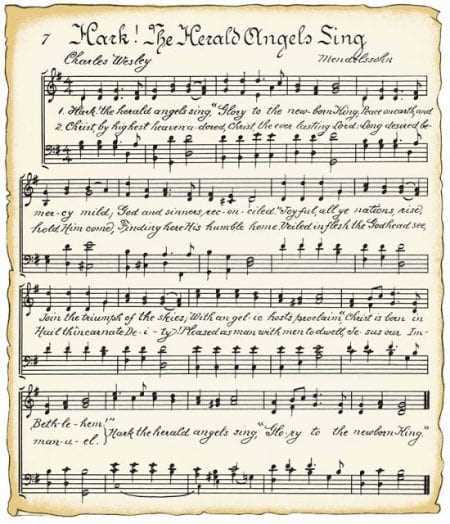 vintage christmas sheet music printable free